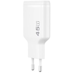 СЗУ WIWU G034 Essen PD45W GaN (2USB-C) White