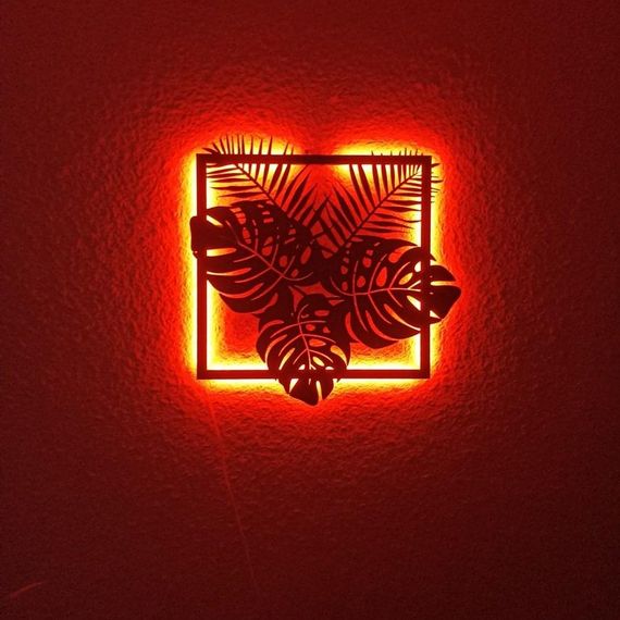 Панно декоративная картина на стену Фитокартина LED подсветка 400x400 acr-p000018 | Зображення 3