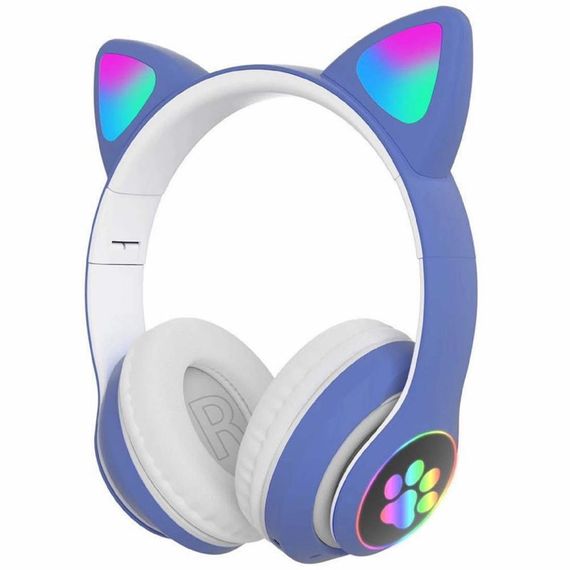 Дитячі бездротові навушники Bluetooth з LED котячими вушками котика Cat 28 | Зображення 2