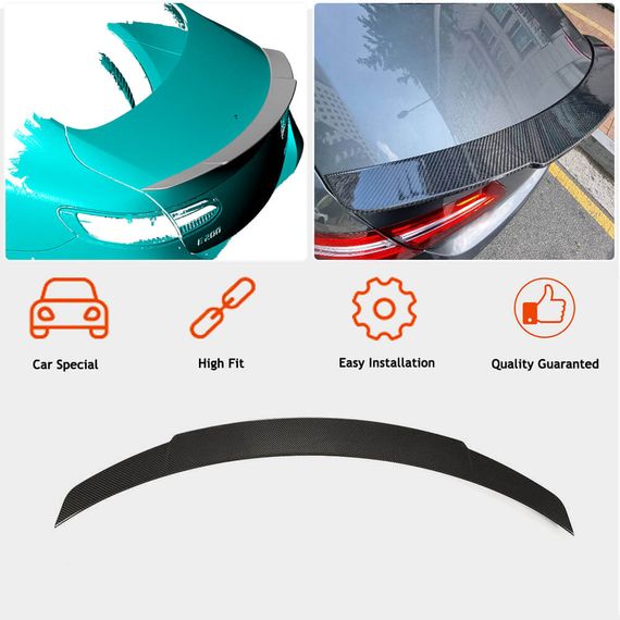 Спойлер V6 (Карбон) для Mercedes E-class coupe C238 2016-2024 рр | Зображення 1