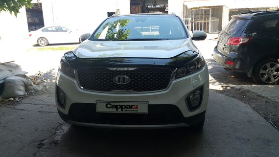 Дефлектор капота (EuroCap) для Kia Sorento UM 2015-2020 гг | Зображення 6