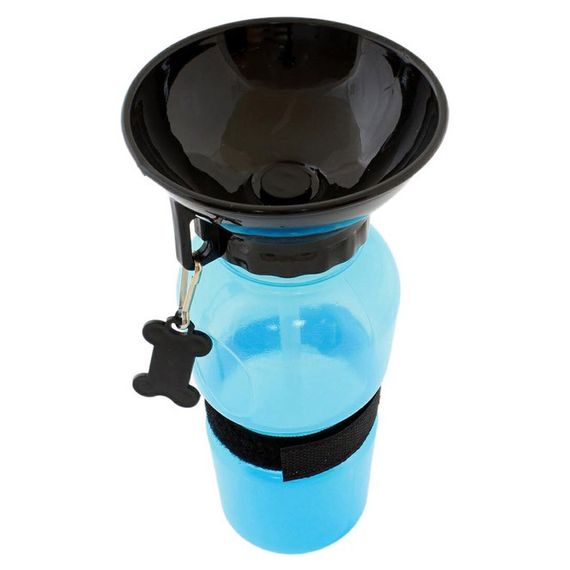 Поїлка для собак дорожня переносна Aqua Dog 537 мл портативна пляшка для великих та дрібних собак FS-97 | Зображення 7