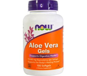 Алоэ Вера NOW Foods Aloe Vera gels 100 Softgels