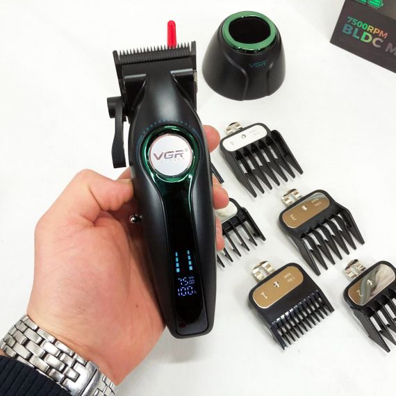 Аккумуляторная машинка-триммер для стрижки волос VGR, Триммер для сложной стрижки волос MX-15 | Зображення 4