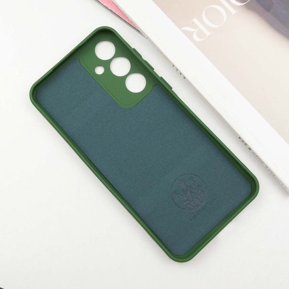 Чохол Silicone Cover Lakshmi Full Camera (A) для Samsung Galaxy S24+ Зелений / Dark green | Зображення 2