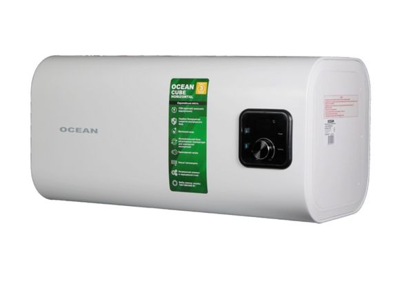 Водонагрівач Ocean UBE-HORIZONTAL 80 Л, 2,0 кВт, "мокрий" ТЕН, горизонтальний, прямокутний, білий (RZF80D-4 ET+WT) | Зображення 5
