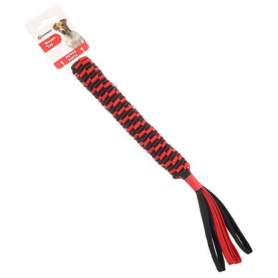 Flamingo Movas Woven Stick фламинго моваш апорт плетеная игрушка для собак Червоний з чорним | 3,5х3,5х40 см