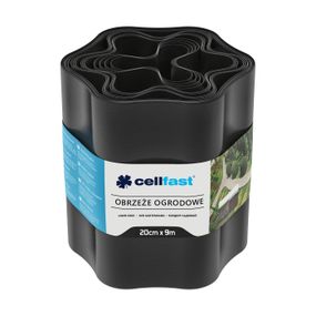 Газонний бордюр Cellfast 20 см x 9 м чорний 30-033H
