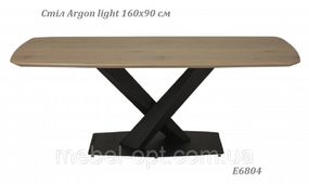 Стол Argon light МДФ с эффектом дерева светлый дуб 160х90 см