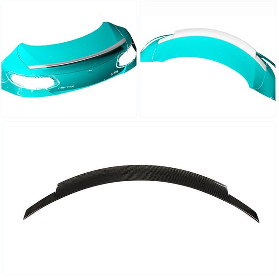 Cпойлер V8 (для купе 2015-2019, Карбон) для Mercedes C-сlass W205 рр | Зображення 1