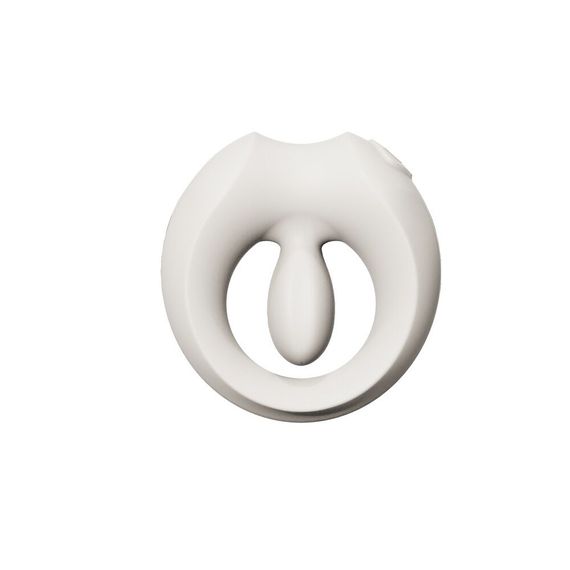 Ерекційне смарт-віброкільце Zalo Apis Ivory White, до 4 годин роботи, зарядний кейс | Зображення 1