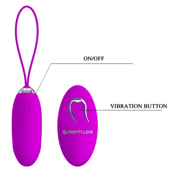 Віброяйце - Pretty Love Julia Vibrating Egg Purple | Зображення 7