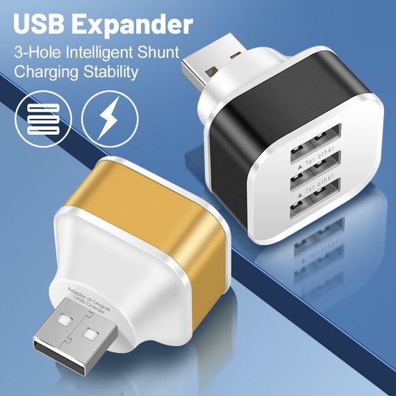 3-портовый USB-хаб 3.0 для ноутбука, ПК, авто | Зображення 3