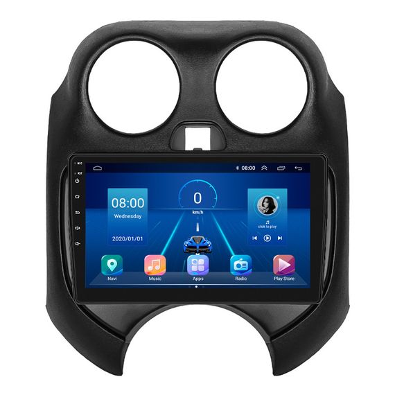 Штатная магнитола 9" Lesko для Nissan March IV (K13) 2010-2013 Top 4/32 4G WIFI GPS Ниссан