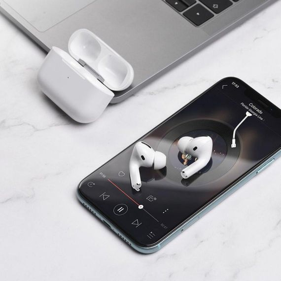 Бездротові навушники HOCO EW05 Plus Active noise cancelling true wireless BT headset White | Зображення 3