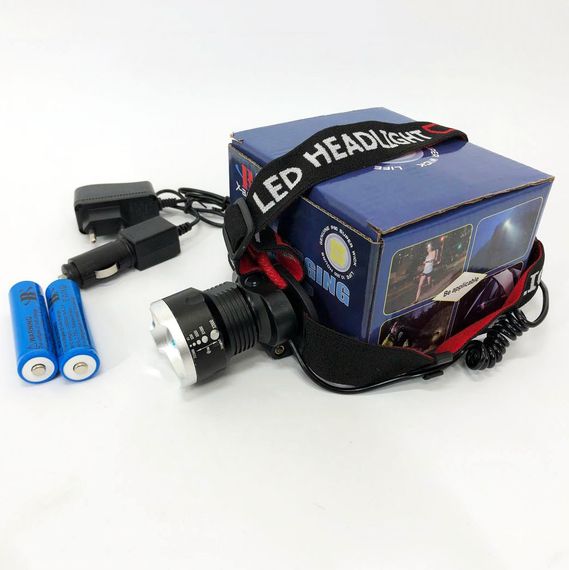 Ліхтарик на голову із зарядкою X-Balog BL-T07B-P90 | Ліхтарик налобний led | Світлодіодний YQ-879 ліхтарик налобний | Зображення 4