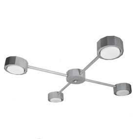 Люстра (світильник стельовий) Quant GX53 C4350 Муар, Срібло, Atmolight