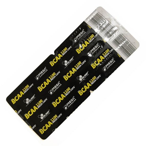 Амінокислота BCAA для спорту Olimp Nutrition BCAA Mega caps 1100 30*30 Caps | Зображення 1