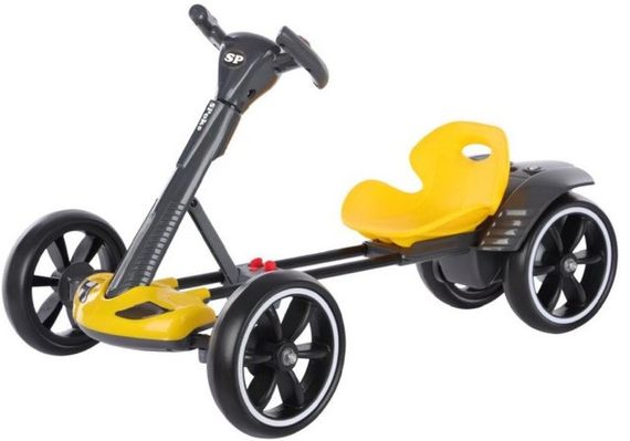 Дитячий електрокарт Spoko SP-V17 6V 4,5Ah з пультом жовтий для дітей 3-8 років (42412108)