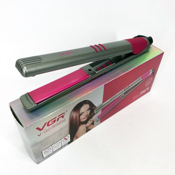 Плойка для выпрямления VGR, Плойка гофре для волос, Плойка утюжок выпрямитель выравниватель XZ-18 | Зображення 8