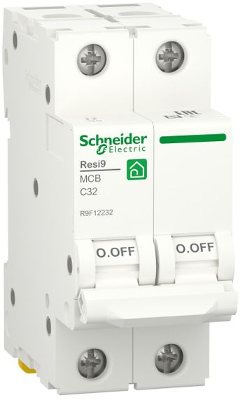 Автоматичний вимикач 2р С32А RESI9 Schneider