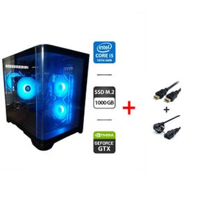 Ігровий ПК 1stPlayer UV5 View Tower / Intel Core i5-10400F (6 (12) ядер по 2.9 - 4.3 GHz) / 16 GB DDR4 / 1000 GB SSD M.2 / nVidia GeForce GTX 1660 Super, 6 GB GDDR6, 192-bit / 600W / Windows 11 Pro б/в