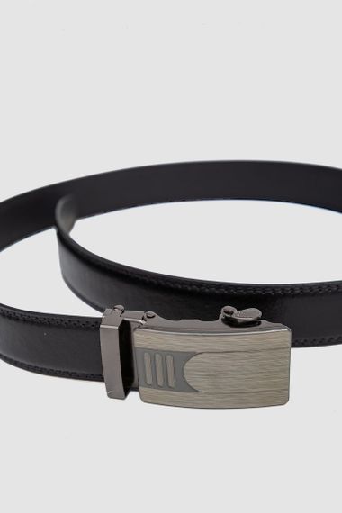 Ремінь чоловічий класичний, колір чорний, 196R3511A-2 | Зображення 3