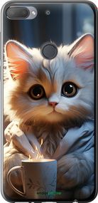 Чохол на HTC Desire 12 Plus Білий кіт "5646u-1485-2448"