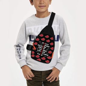 Сумка через плече дитяча Аніме Naruto 29х17 см сумка слінг для хлопчика (02049)