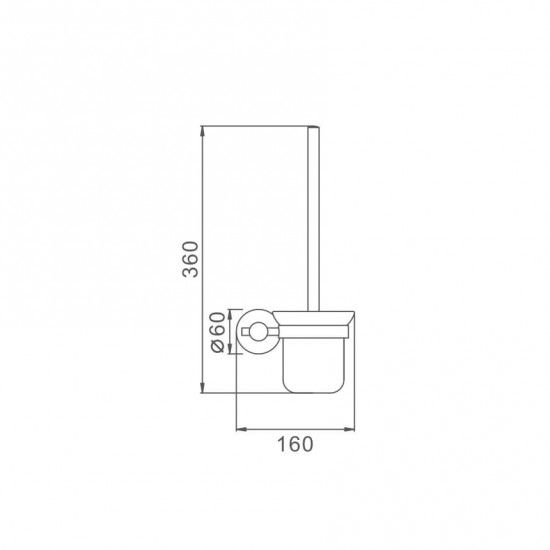 Йоршик для унітазу настінний Frap F30110 | Зображення 1