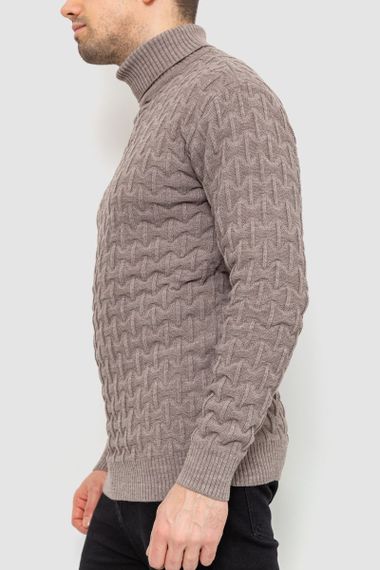 Гольф-светр чоловічий, колір мокко, 161R619 | Зображення 2