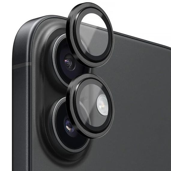 Захисне скло BlueO Metal на камеру для Apple iPhone 17 (6.3") Чорний / Black