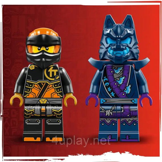 Конструктор LEGO Ninjago: Робот земной стихии Коула (Cole's Elemental Earth Mech) - Настраиваемая фигурка-трансформер | Зображення 6