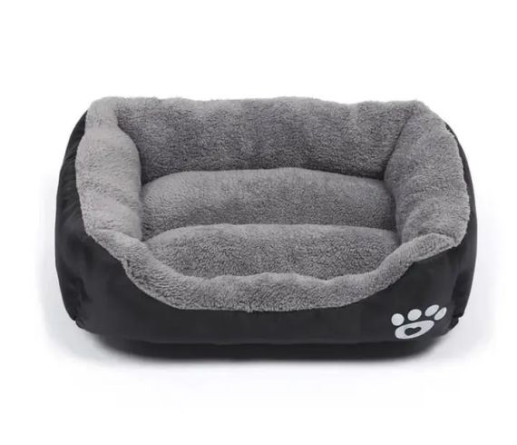 Лежанка - пуф для котів та собак L(67*55см) Чорна | Зображення 7
