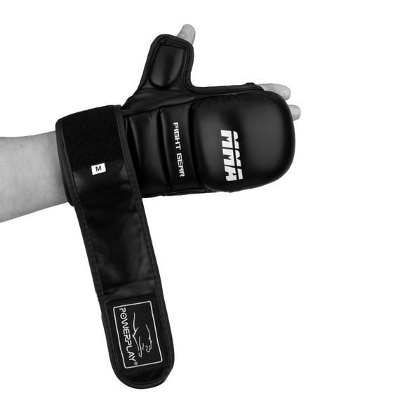 Рукавиці для MMA PowerPlay 3026 Чорні XL | Зображення 1