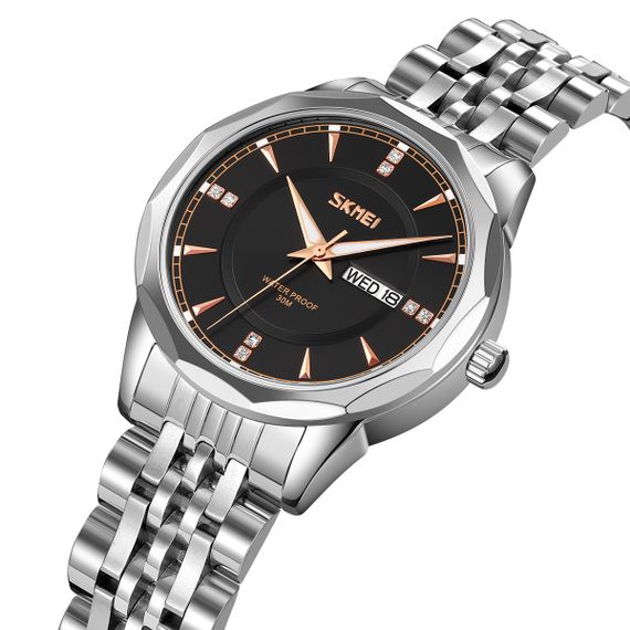 Жіночий годинник Skmei 9264SIBK Silver-Black | Зображення 1