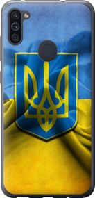 Чехол на Samsung Galaxy M11 M115F Флаг и герб Украины 1 "375u-1905-17620"