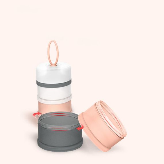 Контейнер для хранения детской сухой смеси 600 мл 5 отсеков Серый | Зображення 1