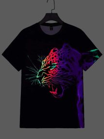 Футболка мужская с принтом повседневная M Черная