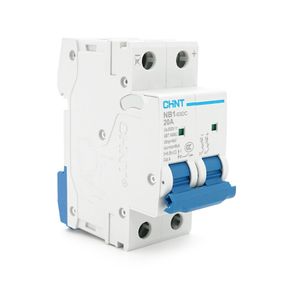 Автоматичний вимикач постійного струму CHNT NB1-63DC 2P C20 DC500V, 20A, 6kA, DIN, 86*36*49.5mm