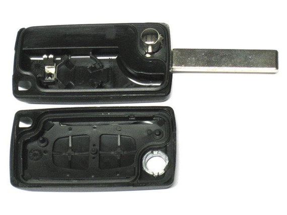 Корпус ключа 3 кнопки Peugeot 207 307 407 607 Citroen C2 C3 C4 | Зображення 1