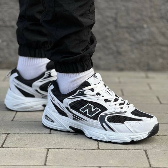 Кросівки весна-літо New Balance колір білий/чорний | Зображення 2