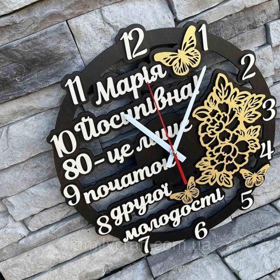 Настенные часы для мамы Оригинальный подарок Декор для дома | Зображення 6