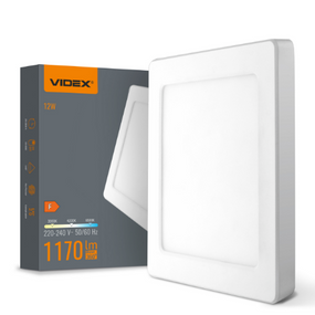 LED Світильник 12W квадратний білий VL-DL6S-12CW Videx