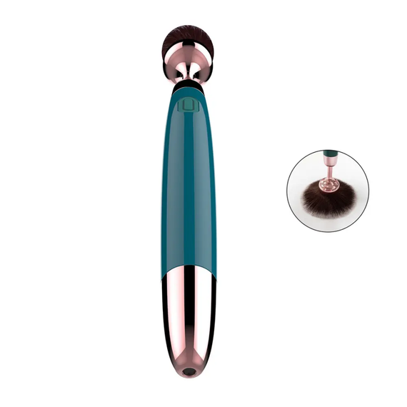 Вибромассажер "Cosmetic pen", 10 режимов вибрации, цвет зелёный sexstyle | Зображення 3