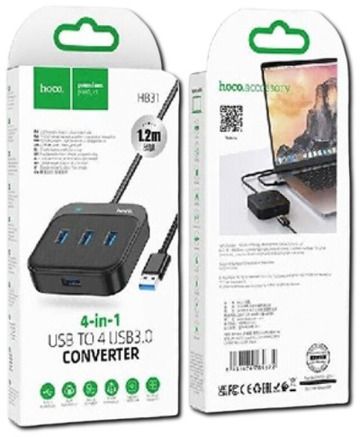 USB-хаб 4-в-1 конвертер HOCO HB31 Easy (34378-01_292)