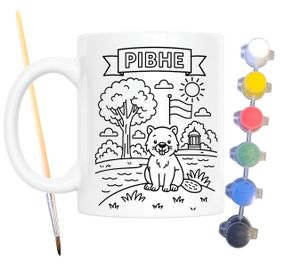 Набір для творчості кружка розмальовка місто Рівне 330 мл біла (КР0084)