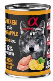 Корм Alpha Spirit Chicken with Paineapple влажный с курицей для взрослых собак 400 гр