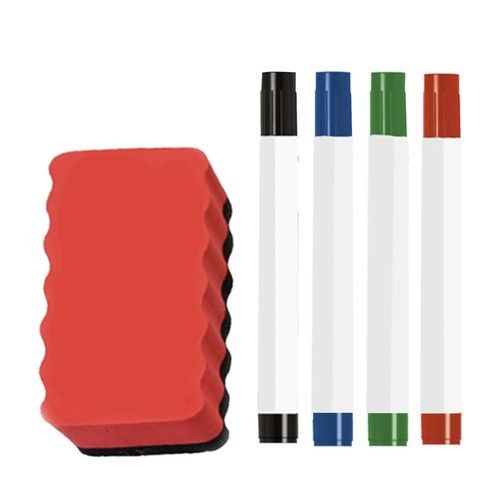 Магнитная доска для сухого стирания 60x40 см с маркерами, магнитами и губкой | Зображення 8