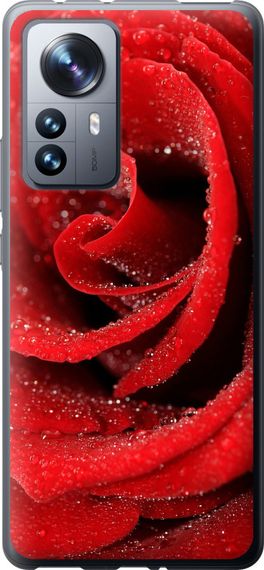 Чехол на Xiaomi 12 Pro Красная роза "529u-2560-17620"